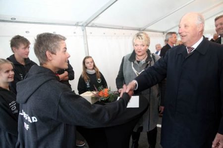 To laksefiske-entusiaster møttes på Brokelandsheia