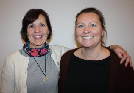 Jorun Wenger og Gerd Åsta Bones besøkte Gjerstad ifb. med realfagskommuneprosjektet.