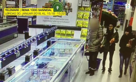 Lommetyver herjer i distriktet. Foto fra TV2 viser tyvene på raid i Sannidal