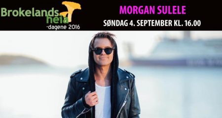 Morgan Sulele spiller på Brokelandsheia søndag 4. september kl. 16.00