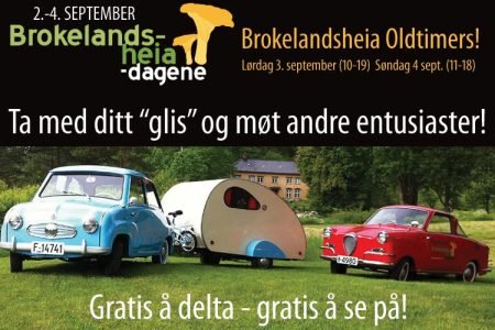 Disse to Goggomobilene kan beskues under årets Brokelandsheiadager