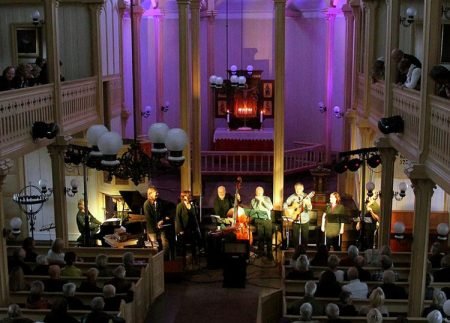 Fra en konsert i Gjerstad kirke
