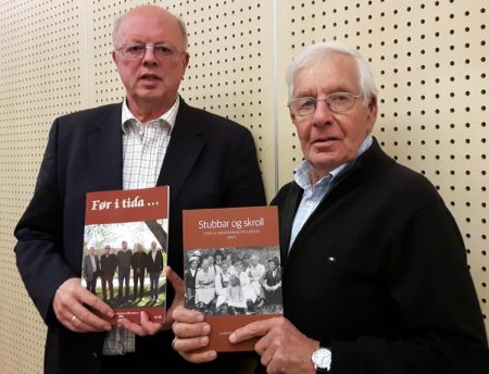Jan Olav Olsen og Svein Brekka har hatt sentrale roller i forbindelse med årets utgivelser fra Gjerstad Historielag