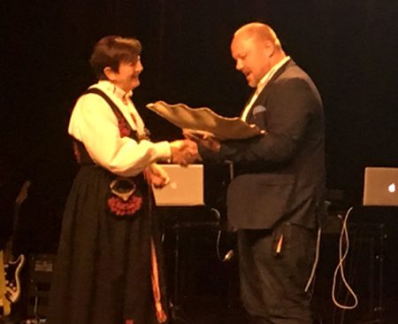 En stolt butikkeier kunne i kveld motta pris for "Årets lærebedrift" i Aust-Agder. Foto: Inger Løite