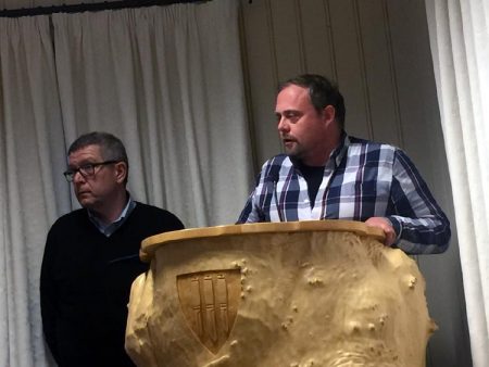 Roger Strøm og Kjell Trygve Grunnsvoll fra Omsorgspartner Vestfold