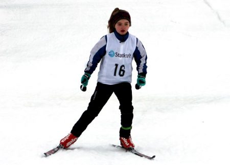 Kristina Sandemose Kveim imponerte da hun skjøt ned alle 10 blinkene i sitt aller første skiskytterrenn.