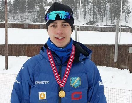 Lars De Bartolo er nybakt kretsmester i skiskyting. Foto: Facebook
