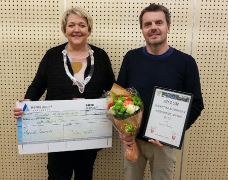 Harald Færsnes er tildelt kommunens arbeidsmiljøpris for 2017