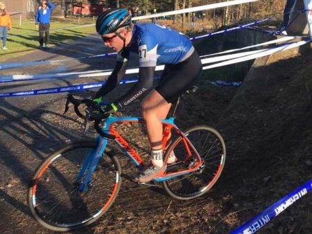 Magnus i NM-løypa i Arendal. Foto: Privat