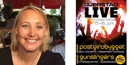 Kine Piplar leder filmcrewet under Gjerstad LIVE i år