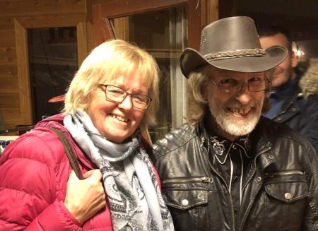 Det var flere cowboyhatter å se under countryfesten på Lyngrillen forrige helg