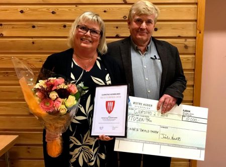 Torhild F. og Steinar Aasbø er årets kulturprisvinnere i Gjerstad!