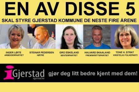 Fra og med 1.juni presenteres ordførerne i en stor spørsmålsrunde her på iGjerstad.no