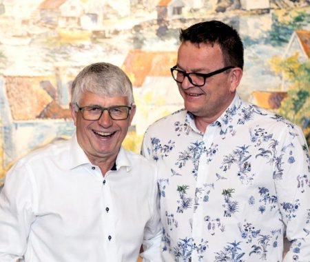 Arne Thomassen er Høyres fylkesordførerkandidat. Rune Hagestrand står på 9.plass på samme valgliste. Foto: Mona Hauglid.