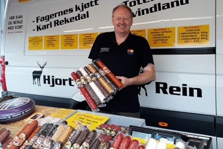 Kai Johannessen er fast utstiller på Brokelandheiadagene.