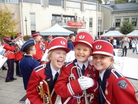Musikanter i Gjerstad skolekorps. Arkivfoto.