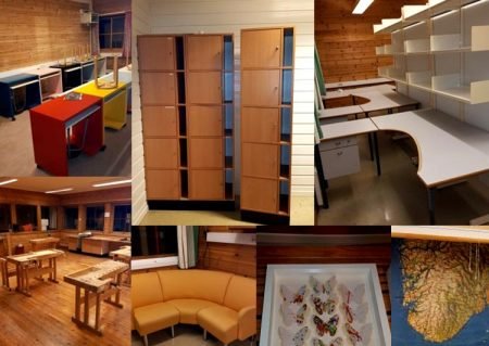 Her er eksempler på inventar som skal selges fra Fiane skole 22. februar.