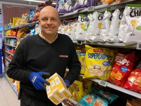 Butikksjef på Eurospar Brokelandsheia, Cato Solstad. Arkivbilde.