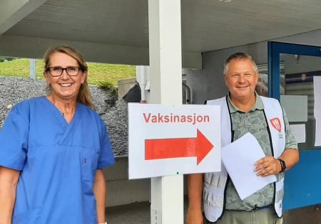 Kommunen oppfordrer til vaksinering. Foto: Astrid H. Bråten