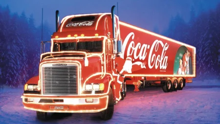 Coca-Colas Christmas Caravan til Brokelandsheia tirsdag