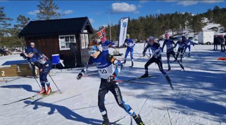 Topp stemning i skiløypene på Vestøl i dag