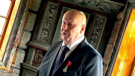 Olav Ulltveit-Moe er tildelt kongens fortjenstmedalje